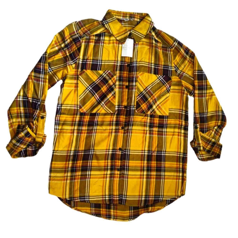 J/M Sportswear Checkered golden yellow Women's